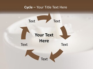 A Glass Of Milk Being Poured Into It PowerPoint Template
