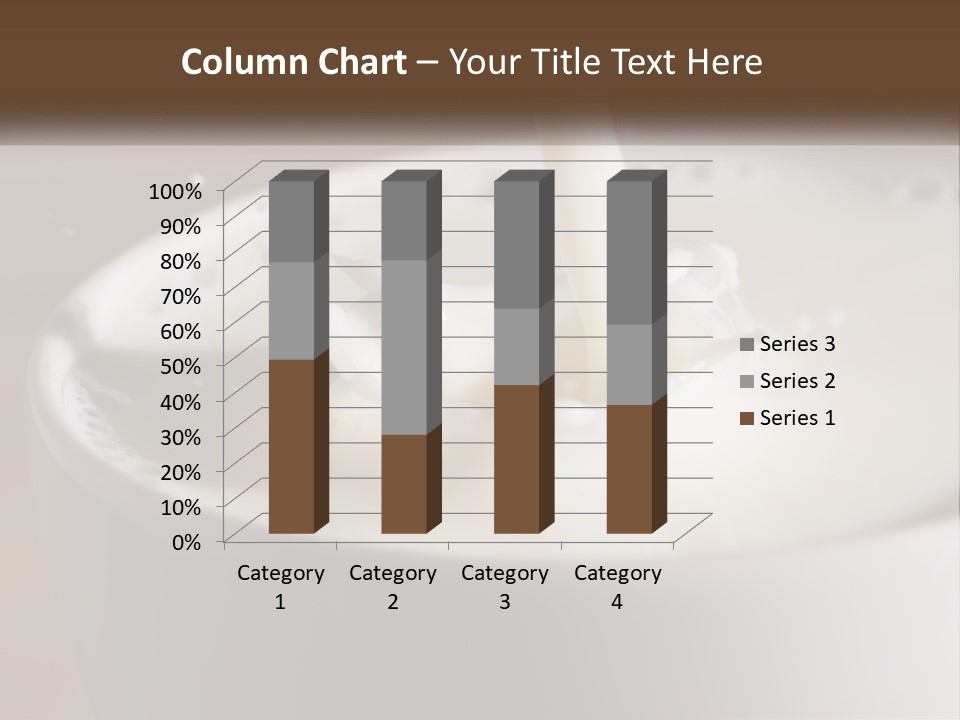 A Glass Of Milk Being Poured Into It PowerPoint Template