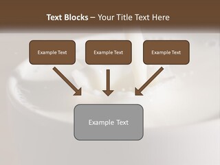 A Glass Of Milk Being Poured Into It PowerPoint Template