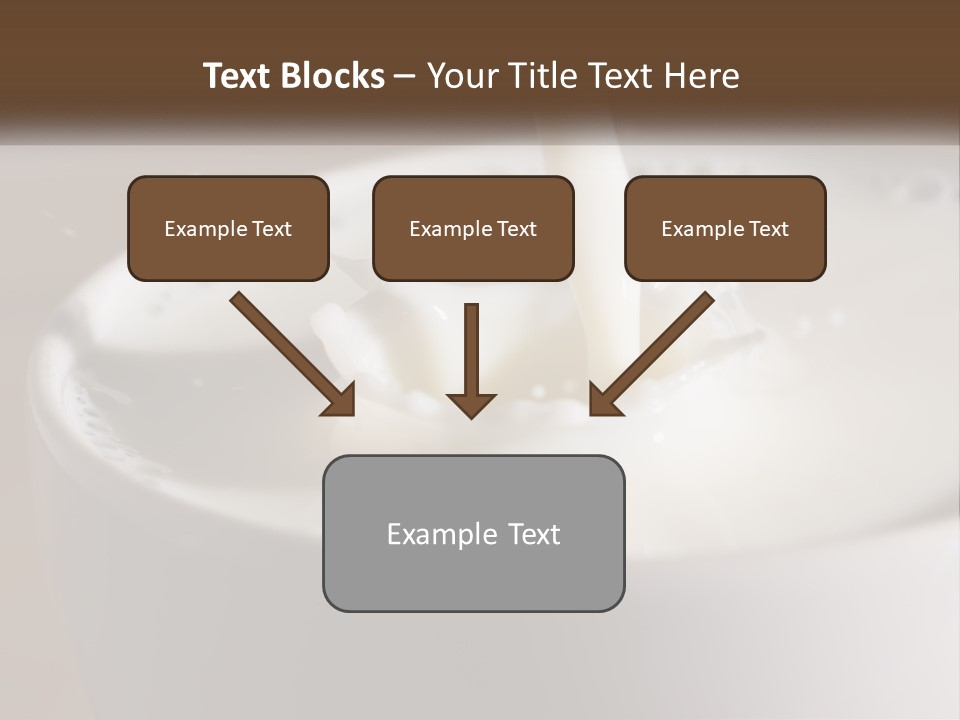 A Glass Of Milk Being Poured Into It PowerPoint Template