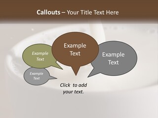 A Glass Of Milk Being Poured Into It PowerPoint Template