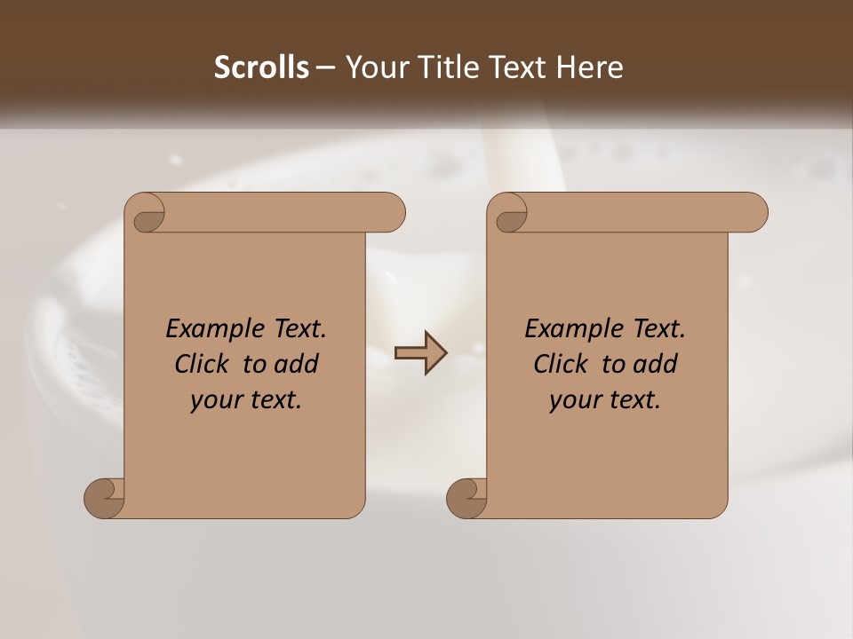 A Glass Of Milk Being Poured Into It PowerPoint Template