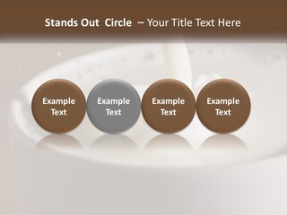 A Glass Of Milk Being Poured Into It PowerPoint Template