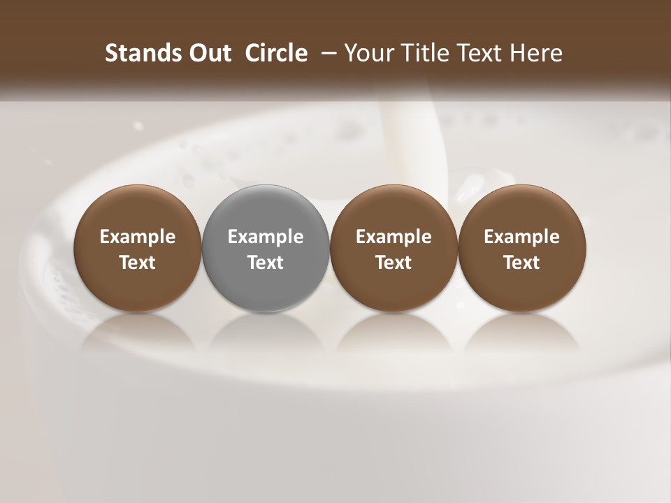 A Glass Of Milk Being Poured Into It PowerPoint Template