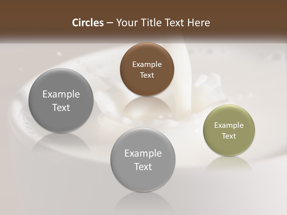 A Glass Of Milk Being Poured Into It PowerPoint Template