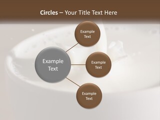 A Glass Of Milk Being Poured Into It PowerPoint Template