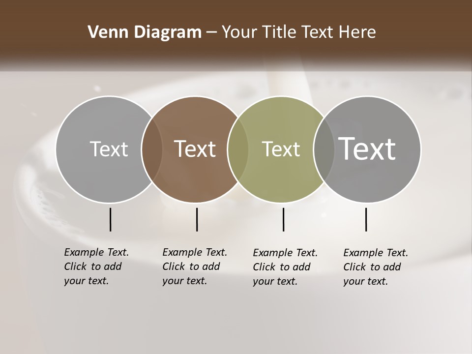 A Glass Of Milk Being Poured Into It PowerPoint Template