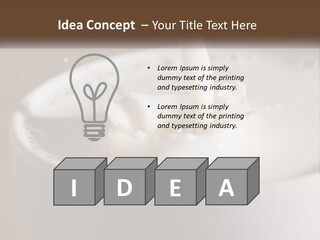 A Glass Of Milk Being Poured Into It PowerPoint Template