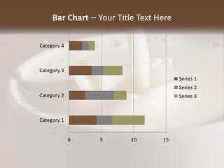 A Glass Of Milk Being Poured Into It PowerPoint Template