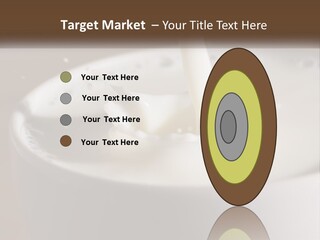 A Glass Of Milk Being Poured Into It PowerPoint Template