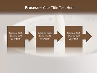 A Glass Of Milk Being Poured Into It PowerPoint Template