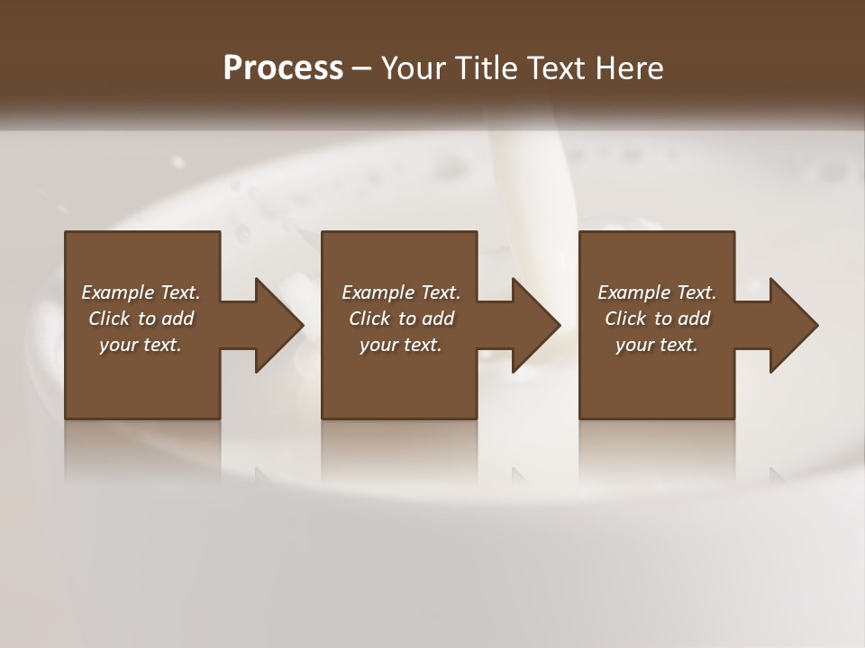 A Glass Of Milk Being Poured Into It PowerPoint Template