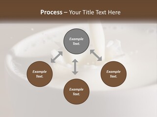 A Glass Of Milk Being Poured Into It PowerPoint Template