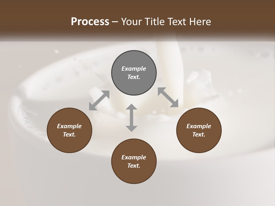 A Glass Of Milk Being Poured Into It PowerPoint Template