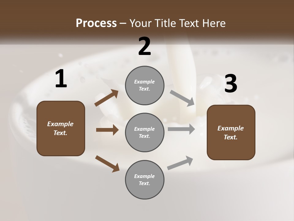 A Glass Of Milk Being Poured Into It PowerPoint Template