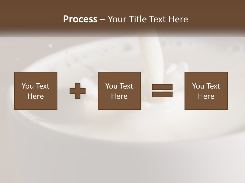 A Glass Of Milk Being Poured Into It PowerPoint Template