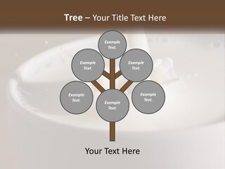 A Glass Of Milk Being Poured Into It PowerPoint Template