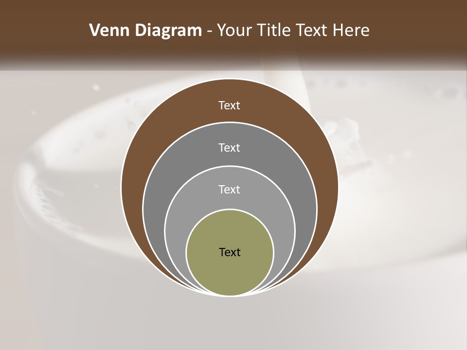 A Glass Of Milk Being Poured Into It PowerPoint Template