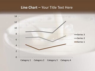 A Glass Of Milk Being Poured Into It PowerPoint Template