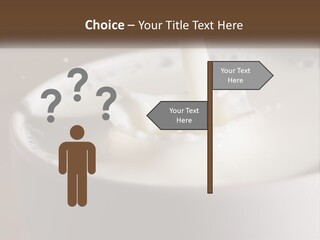 A Glass Of Milk Being Poured Into It PowerPoint Template