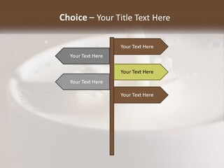 A Glass Of Milk Being Poured Into It PowerPoint Template