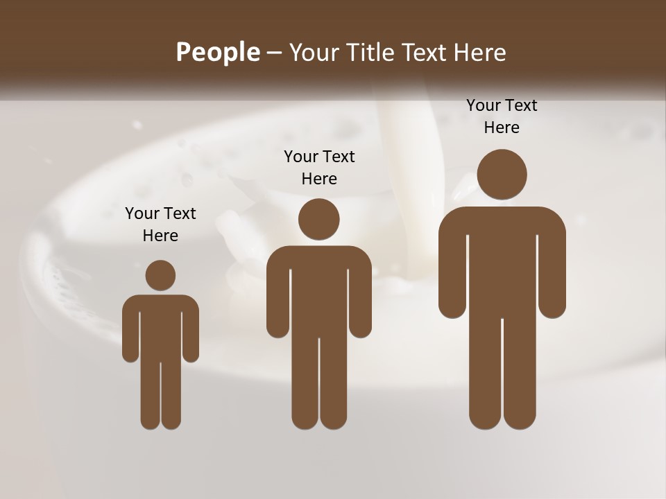 A Glass Of Milk Being Poured Into It PowerPoint Template