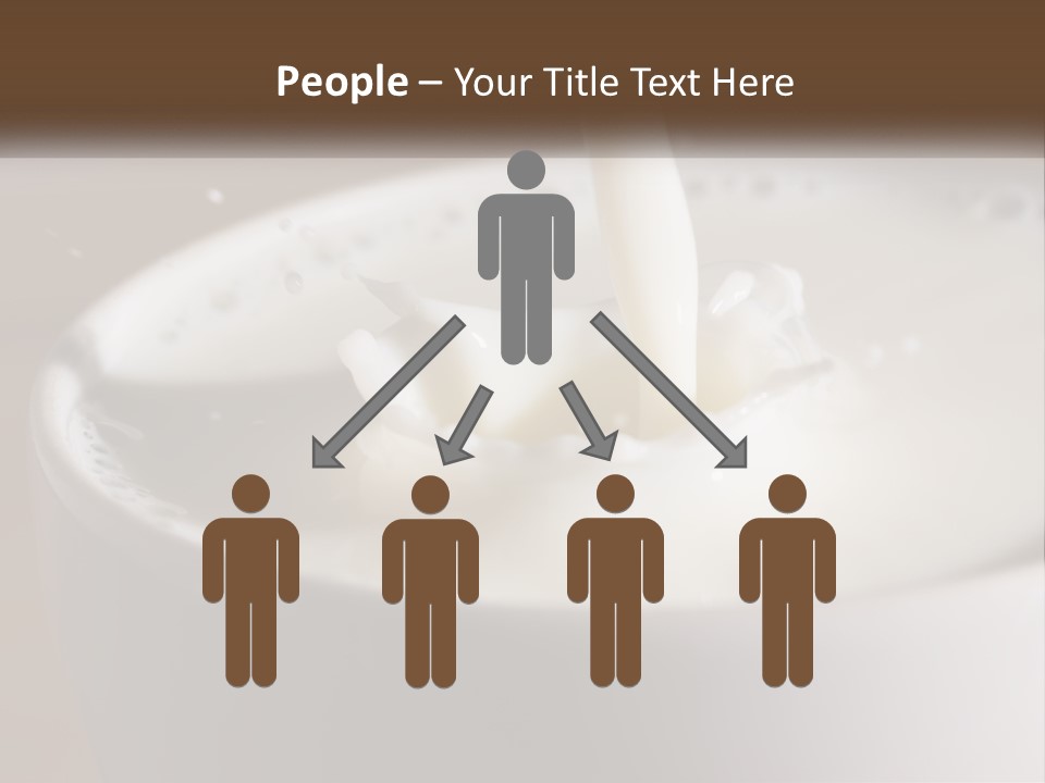 A Glass Of Milk Being Poured Into It PowerPoint Template