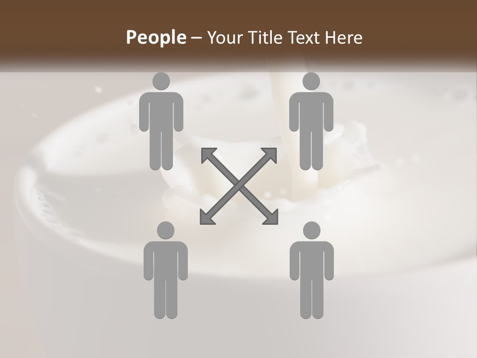 A Glass Of Milk Being Poured Into It PowerPoint Template