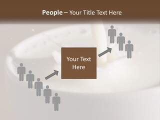 A Glass Of Milk Being Poured Into It PowerPoint Template