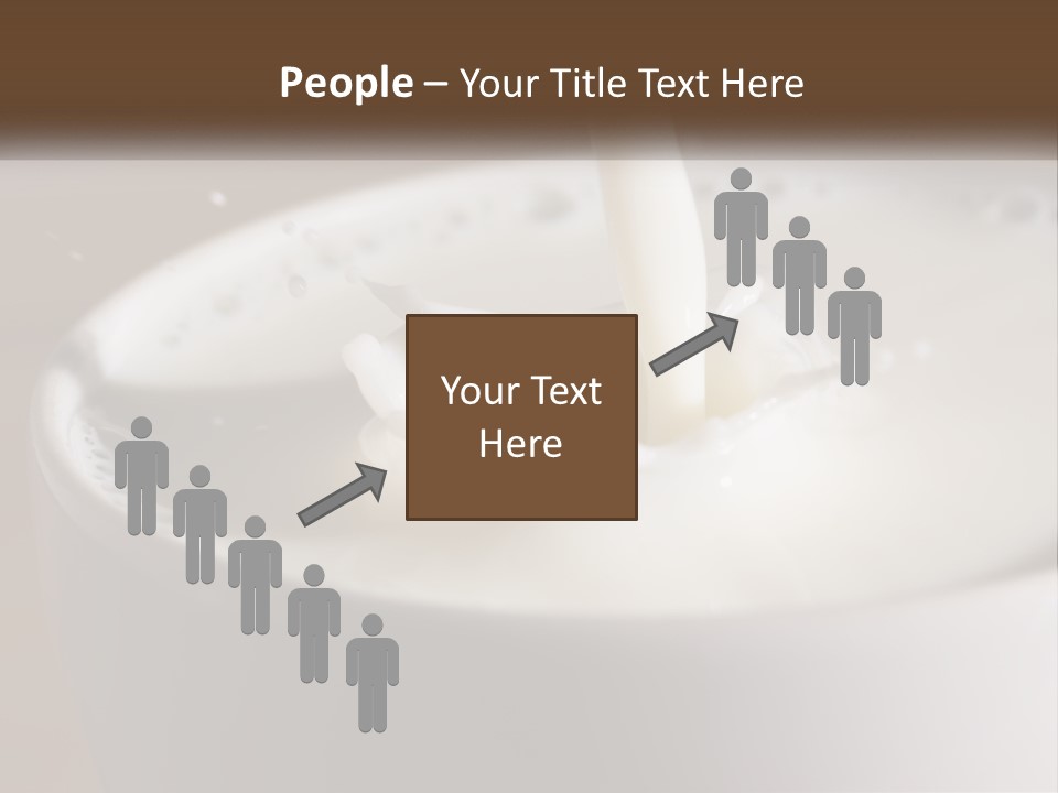 A Glass Of Milk Being Poured Into It PowerPoint Template