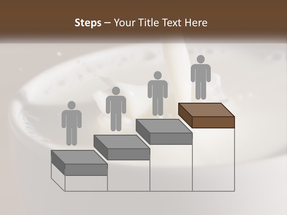 A Glass Of Milk Being Poured Into It PowerPoint Template