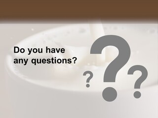 A Glass Of Milk Being Poured Into It PowerPoint Template