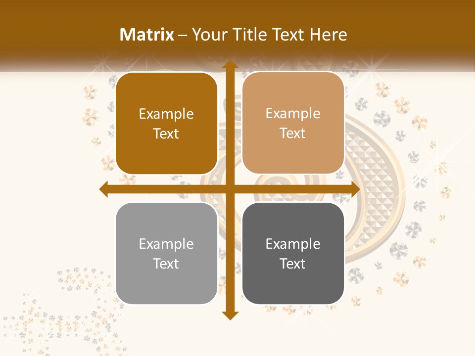 A Golden Number Six On A Black Background PowerPoint Template