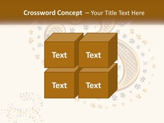 A Golden Number Six On A Black Background PowerPoint Template