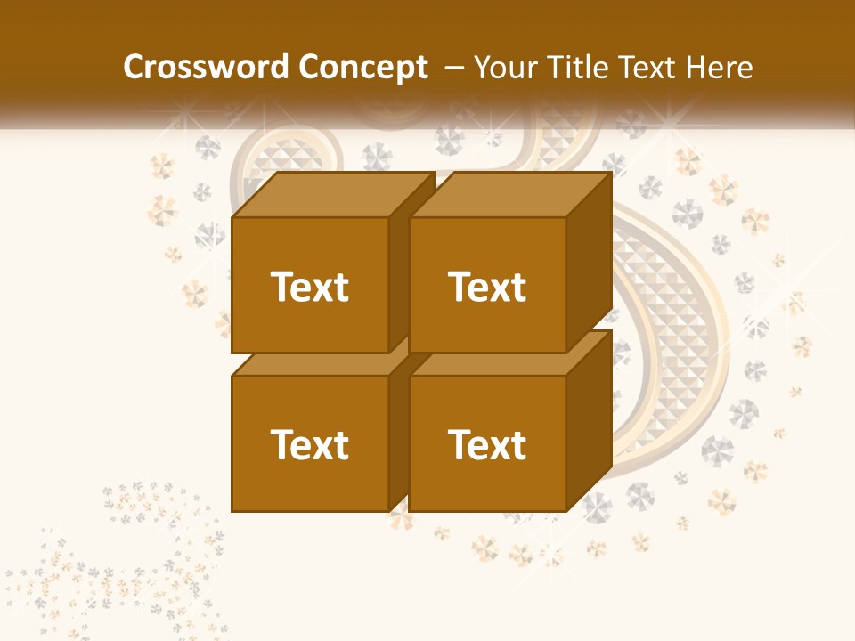 A Golden Number Six On A Black Background PowerPoint Template