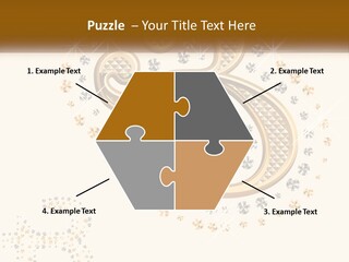 A Golden Number Six On A Black Background PowerPoint Template