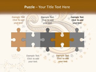A Golden Number Six On A Black Background PowerPoint Template