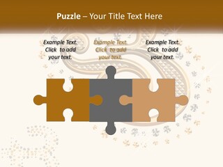 A Golden Number Six On A Black Background PowerPoint Template