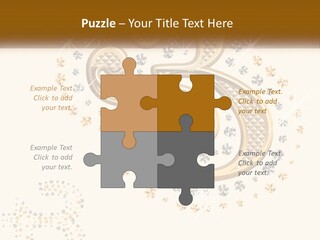 A Golden Number Six On A Black Background PowerPoint Template
