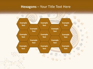 A Golden Number Six On A Black Background PowerPoint Template