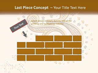A Golden Number Six On A Black Background PowerPoint Template