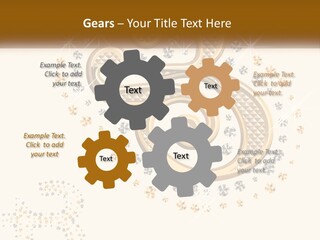 A Golden Number Six On A Black Background PowerPoint Template