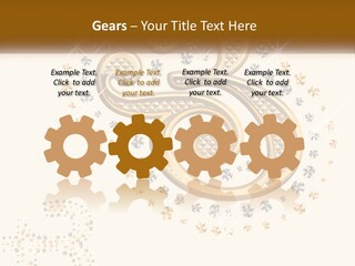 A Golden Number Six On A Black Background PowerPoint Template