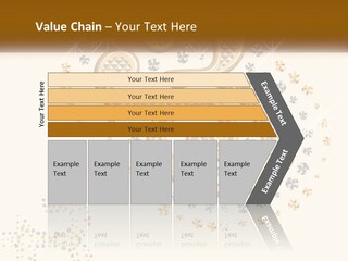 A Golden Number Six On A Black Background PowerPoint Template
