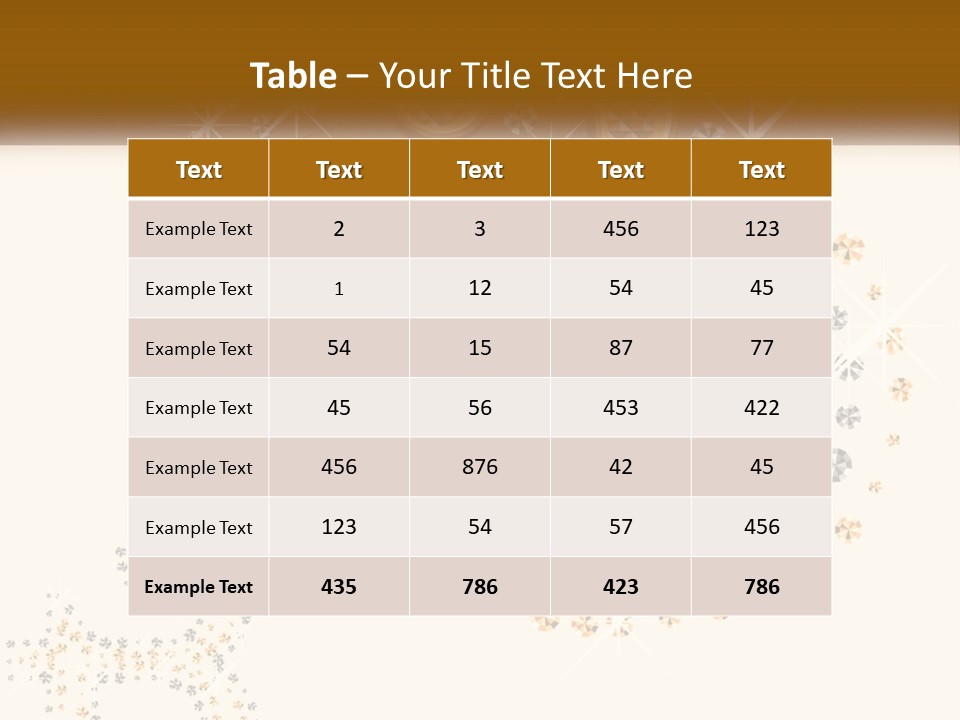A Golden Number Six On A Black Background PowerPoint Template