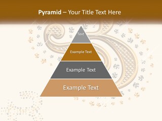A Golden Number Six On A Black Background PowerPoint Template