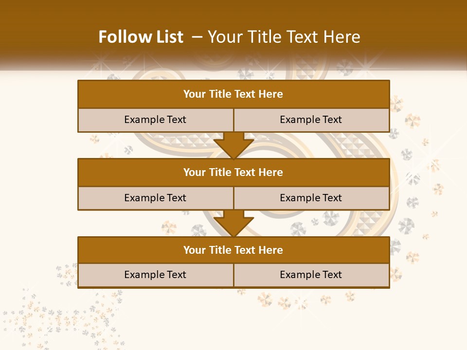 A Golden Number Six On A Black Background PowerPoint Template