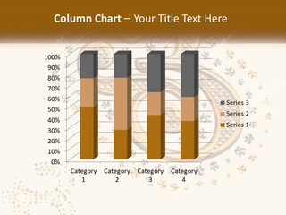 A Golden Number Six On A Black Background PowerPoint Template