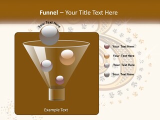 A Golden Number Six On A Black Background PowerPoint Template