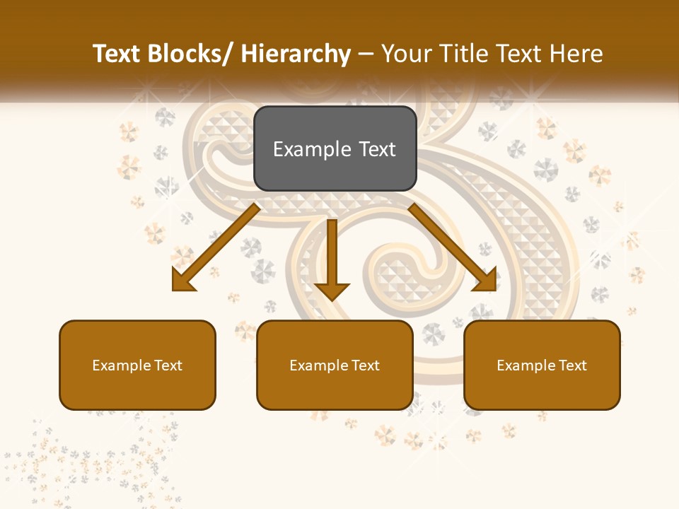 A Golden Number Six On A Black Background PowerPoint Template